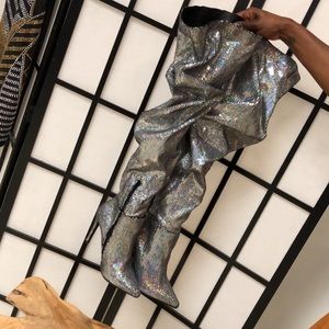 Thigh High Sequin Boots